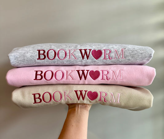Valentines Day Bookworm Crewneck