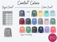 Comfort Colors Custom Embroidered Keepsake Crewneck