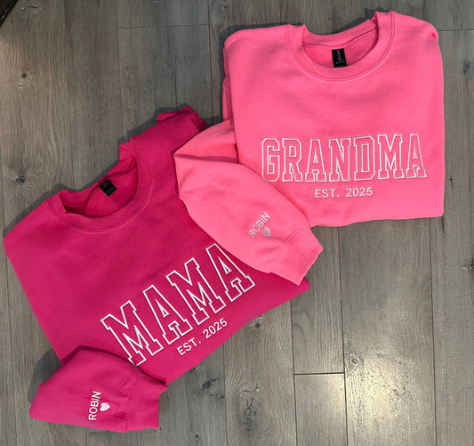 Custom Embroidered Keepsake Crewneck