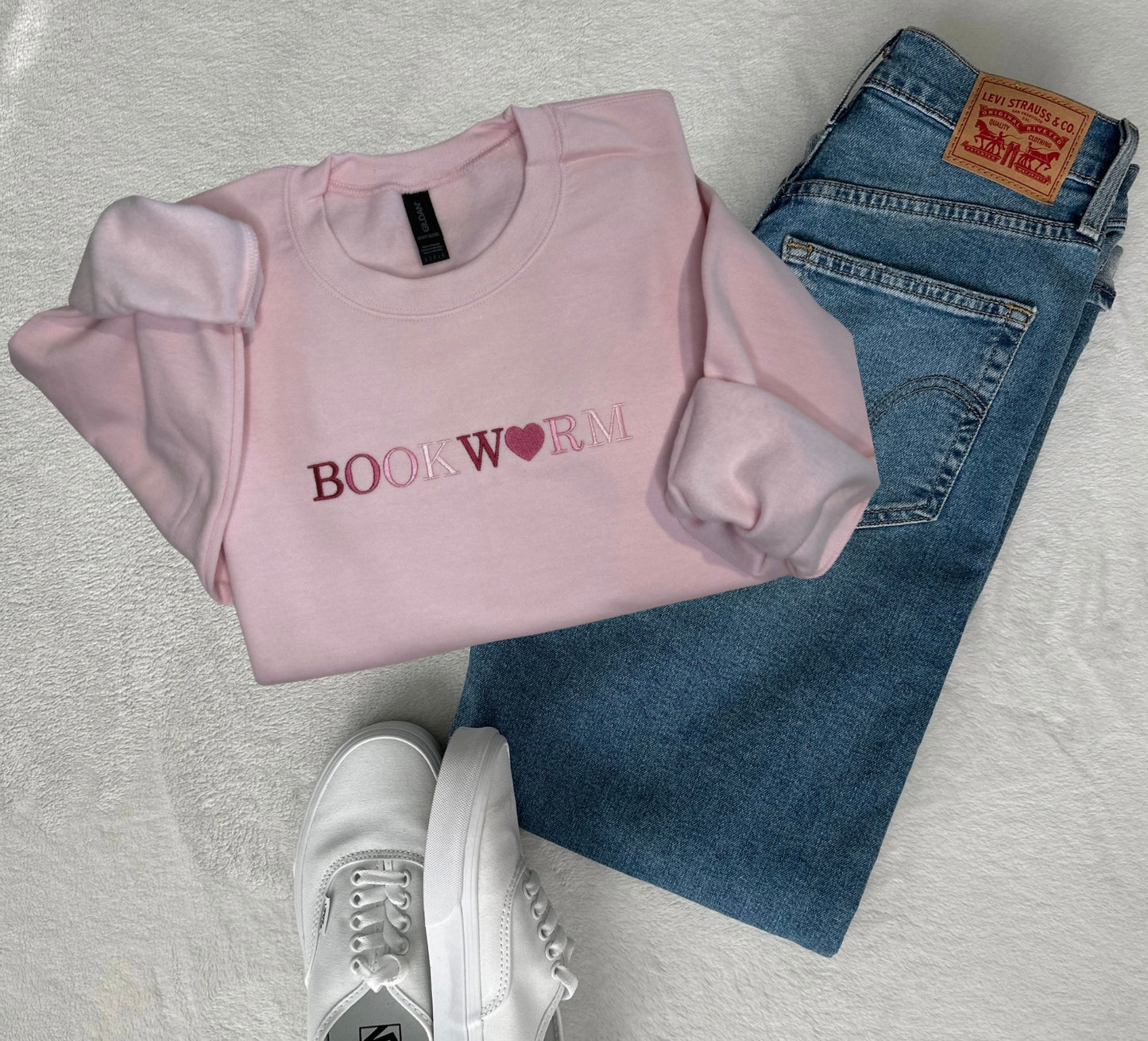 Valentines Day Bookworm Crewneck